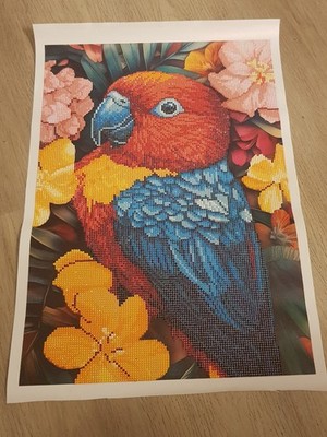 Diamond Painting - fertiges Bild - Vogel - 60 x 40 cm