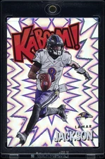 Lamar Jackson 2021 Panini Absolute #K35 Kaboom Case Hit SSP Ravens