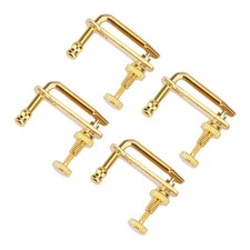 4Pcs Violin Fine Tuners, Gold Parts String Adjusters Replacement for...