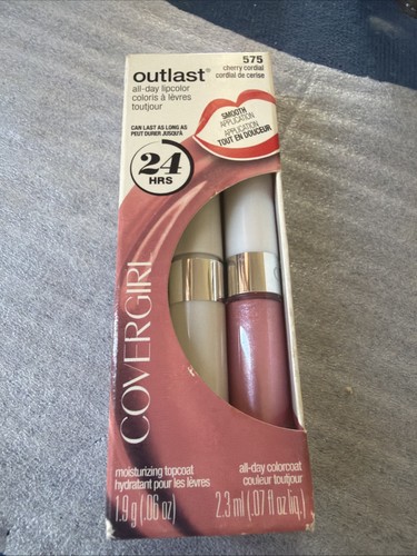 Covergirl Outlast All-Day Lip Color 24 Hrs Lipstick 575 Cherry Cordial - NEW - Picture 2 of 2