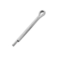 Split Cotter Pin 13/64 inch x 1 31/32 inch Carbon Steel 2-Prongs Silver 20Pcs