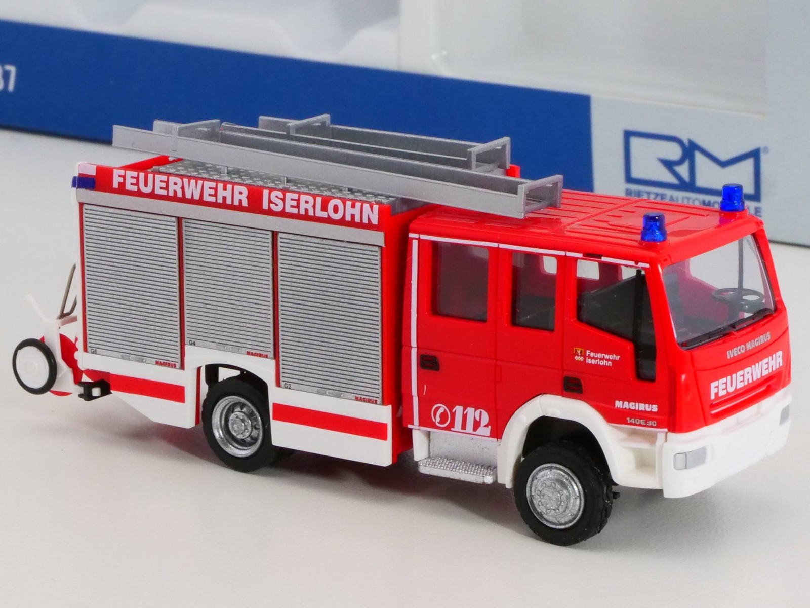 Rietze 61217 Iveco Hlf Fire Brigade Iserlohn 1:87 H0 Mint! Boxed Sg 1705-01-44