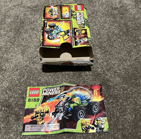 Original LEGO Power Miners &ldquo;Fire Blaster&rdquo; set #8188 packaging and instructions