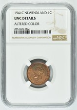 1941-C Newfoundland 1c One Cent - NGC - UNC Details