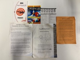 SEGA DREAMCAST WHITE VIDEO GAME CONSOLE BOX W/Manuals *NO SYSTEM*