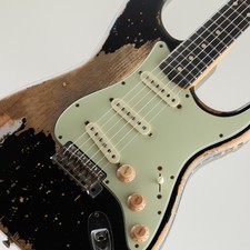 Fender Custom Shop Mbs 1961 Stratocaster Ultimate Relic Black di Jason Smith