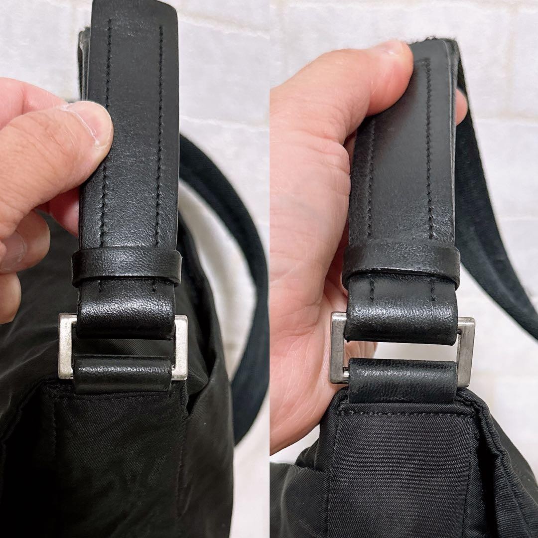 Excellent Condition PRADA One Shoulder Bag Nylon Black thumbnail 7