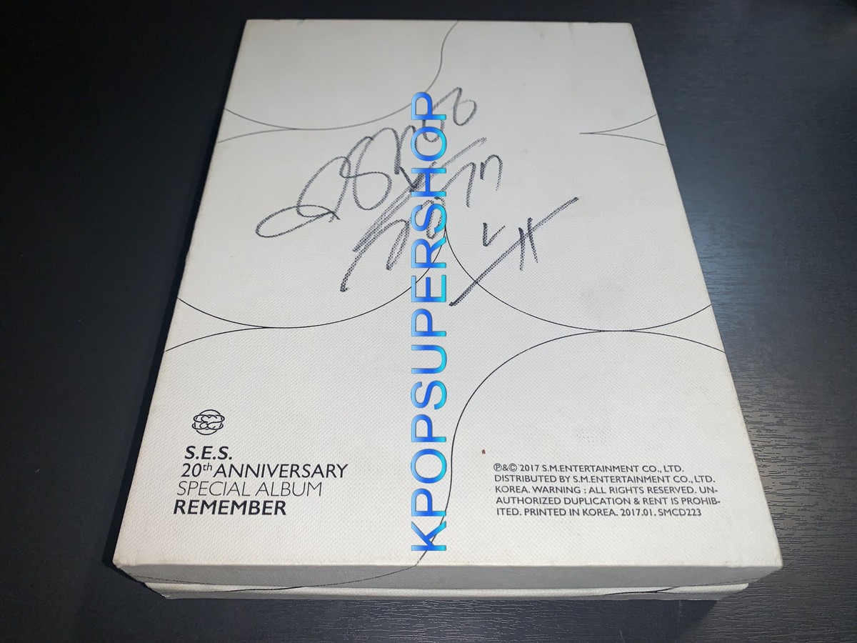 S.E.S Special Album Remember Shoo Autographed Signed CD Photobook