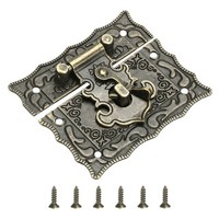Hasp Schloss Riegel Schloss, 56X66Mm Dekorativer Retro Knebelverschluss