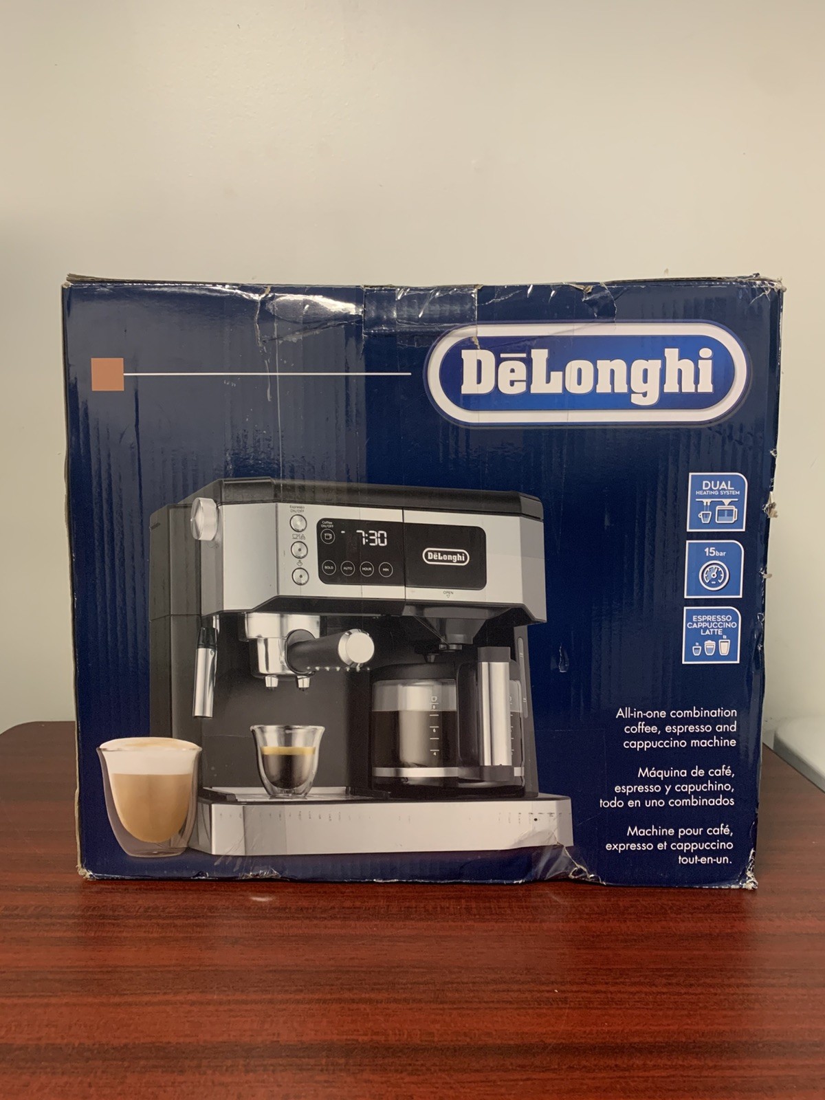 DeLonghi Digital All-in-One Coffee/Espresso/cappuccino with 