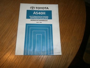 Toyota  Werkstatt Handbuch  Automatikgetriebe - Differentialblock   A540H  1988