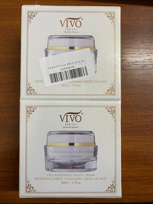 Vivo Per Lei - Totes Meer Mineralien Zellerneuernde Nachtcreme - 50ml (VERSIEGELT) x2