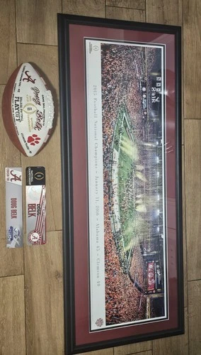 VERY RARE ALABAMA GAME BALL LOCKER TAGS,PHOTO FROM COACH DOUG BELK.2015 2016 ERA - product listing photo