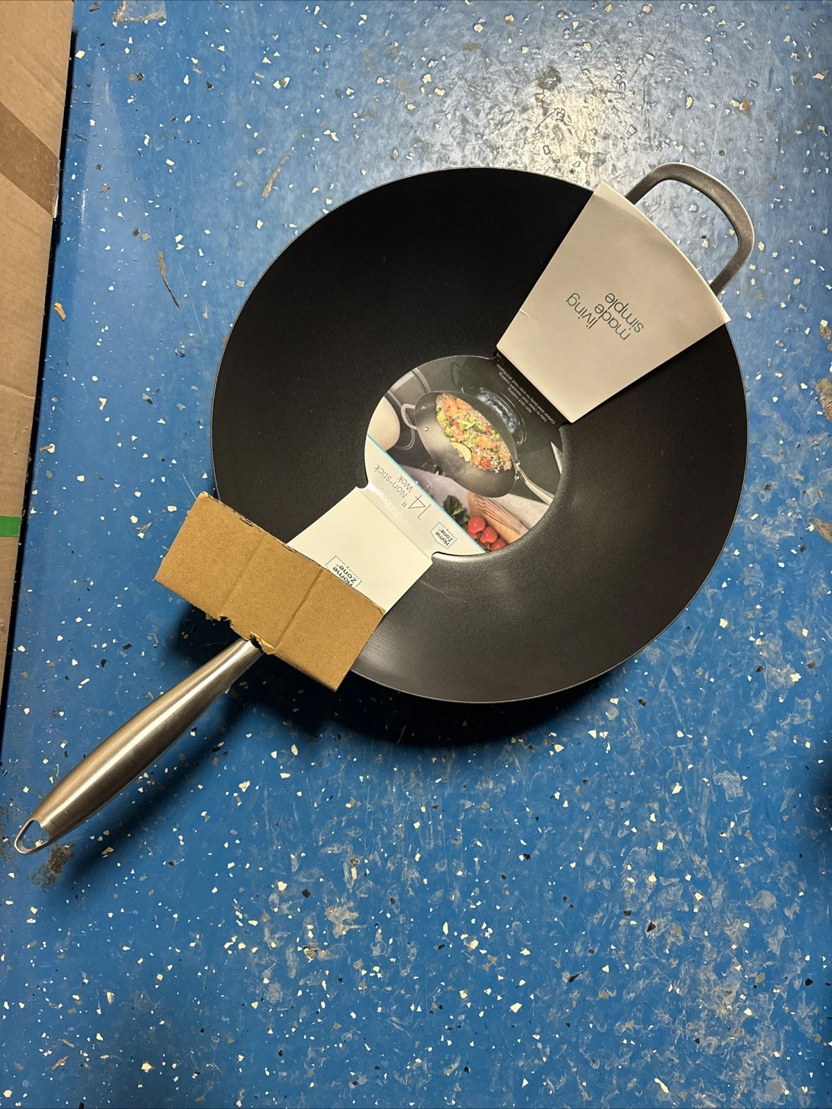 14" Traditional Nonstick Coated Wok with Triangle Helper Handle Best