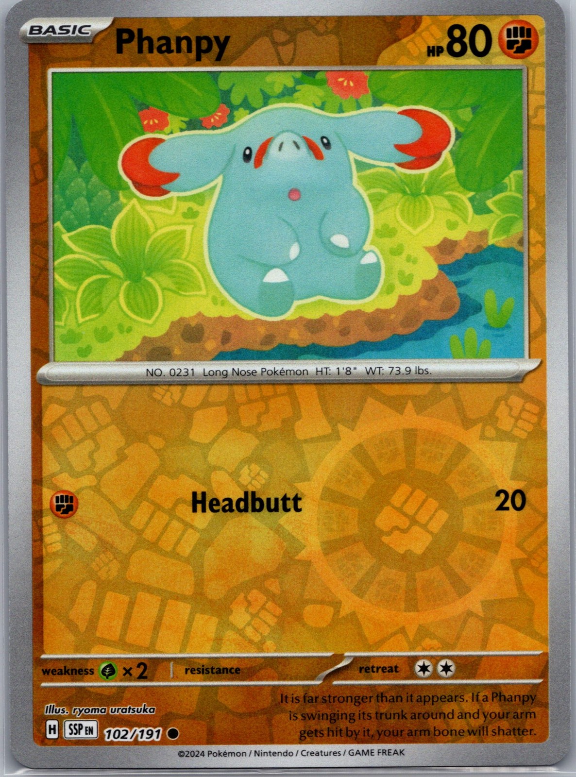 Phanpy Reverse Holofoil [SSP - 102/191]