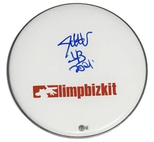 John Otto LIMP BIZKIT Signed Autograph 13" Drumhead Band Drummer Beckett COA