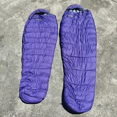 Pair Med/Large Vintage Moonstone  Goose Down Sleeping Bag Gore-Tex 