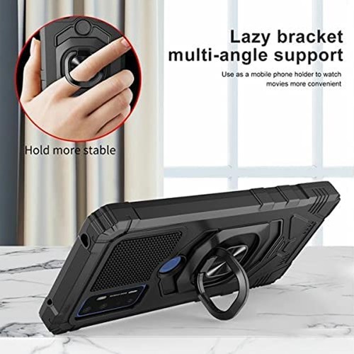 Für Gabb Phone 4 Pro Hybrid Magnetischer Autohalterungsring Ständer TPU Case Cover - Bild 7 von 46