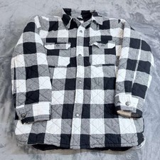 Gap Kids Sz XXL Black and White quilted Flann...