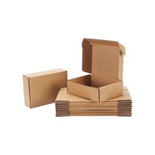 7x5x2 Small Shipping Boxes Set of 20, Brown Corrugated Cardboard Literature M...