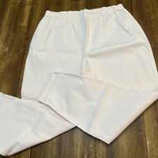 Denim & Co Pants Womens 2X Pink Wide Leg Pull On Stretch Comfort Made In USA