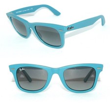 OCCHIALI DA SOLE RAY BAN BLU GRIGIO WAYFARER TURCHESE RB 2140 884 OCCHIALI 2140 ASTUCCIO 4340