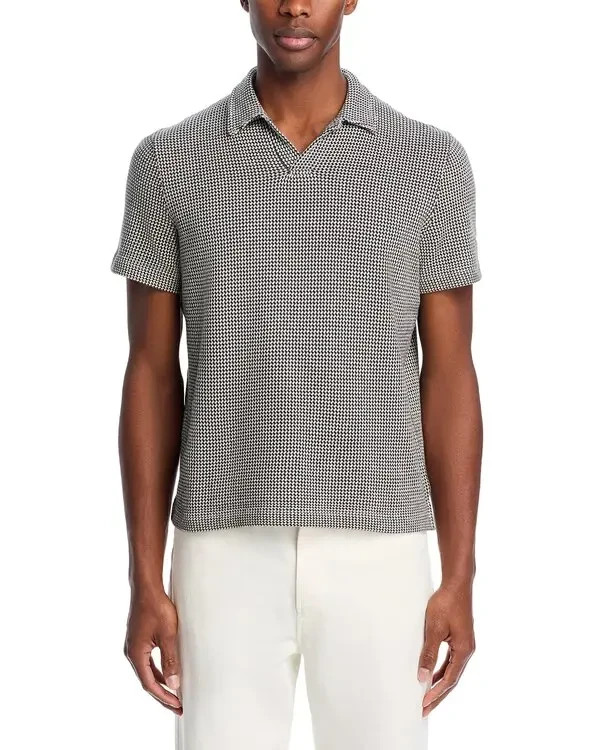 The Mens Store Houndstooth Cotton Knit Polo Shirt MSRP 108 7890₽