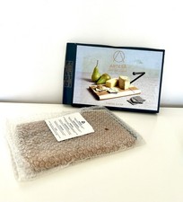 Artesà Acacia Wood Cheese Slicer Board Stainless Steel Wire Cutter Serving Tray