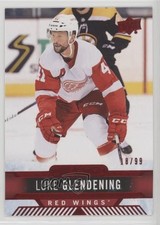 2017-18 Upper Deck Overtime Red Foil 18/99 Luke Glendening #75 2t7