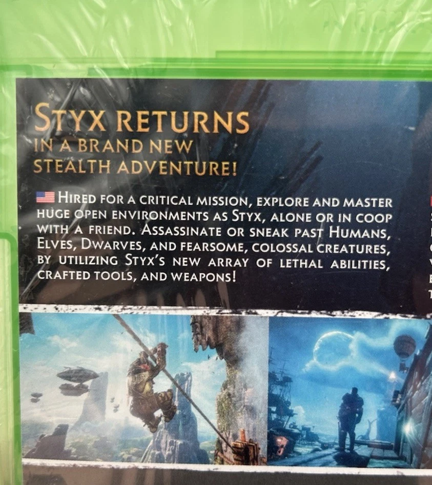 STYX: Shards of Darkness (Microsoft Xbox One, 2017) Fantasy Survival NEW - Image 3 of 4
