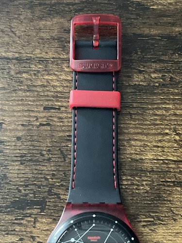 SWATCH SWISS MADE, SISTEM 51 RED STARS AUTOMATIC WATCH SUTR400 Gently Used - Picture 5 of 24