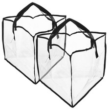 2 Pcs Clothes Hanger Organizer Bag Dormitory Storage for Closet Purse