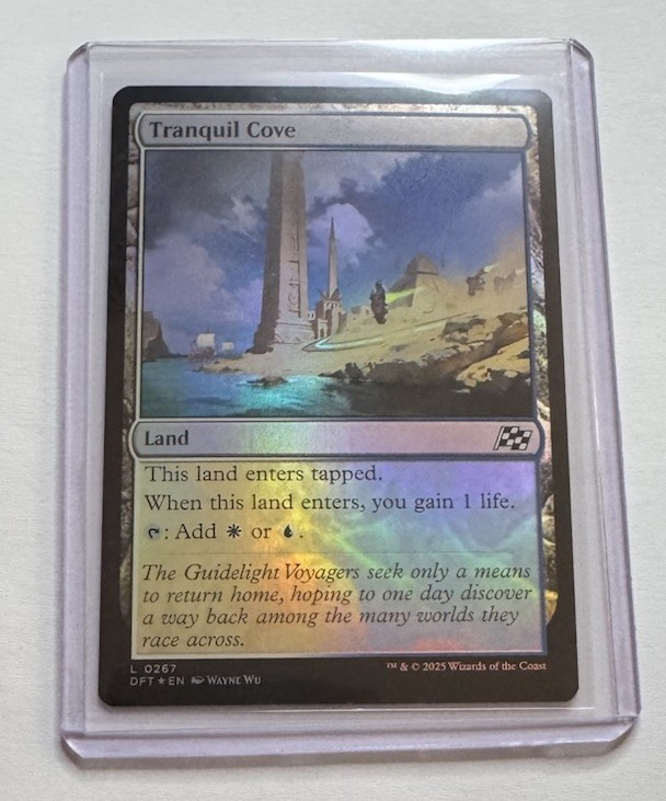 Tranquil Cove #267 Aetherdrift Foil Land MTG NM/M