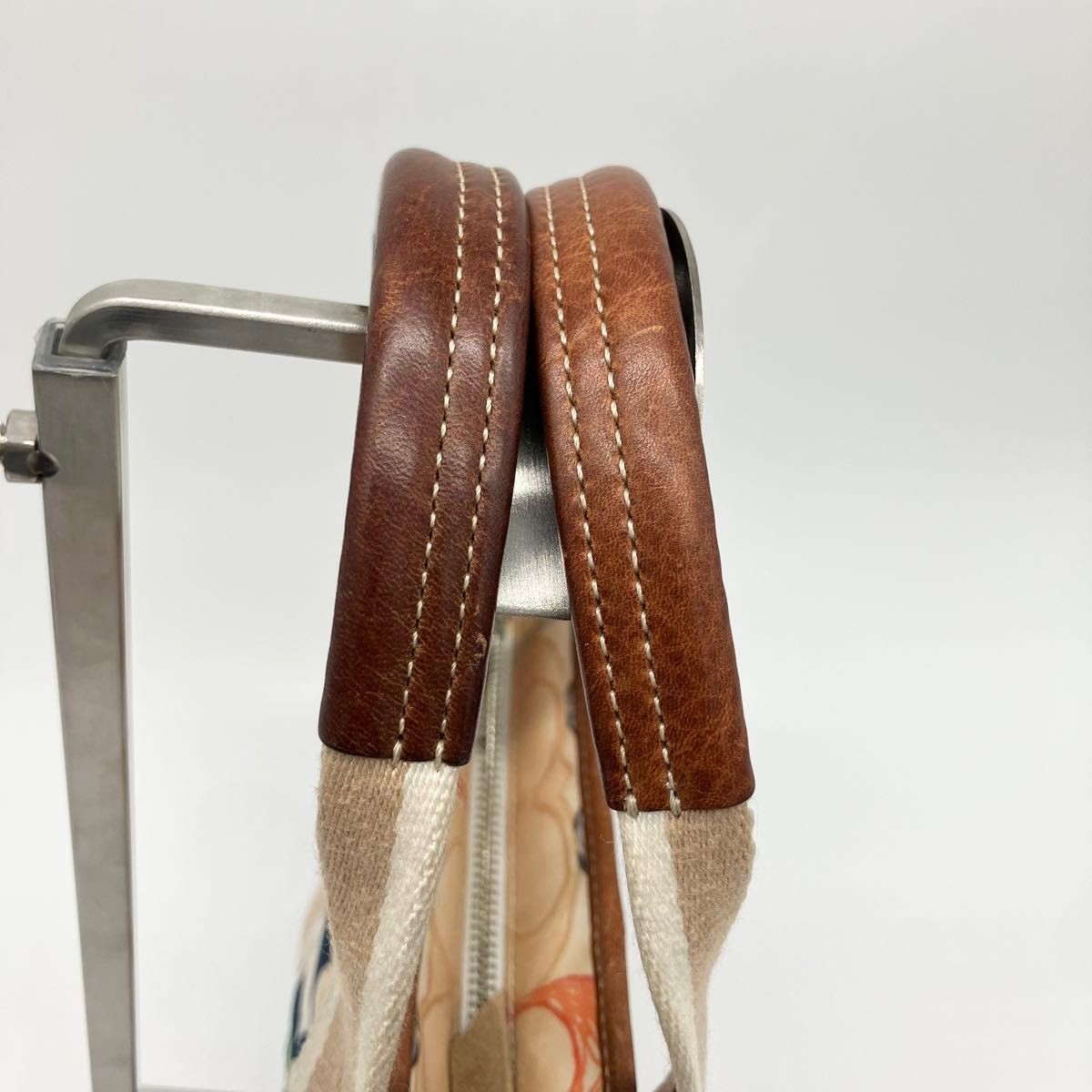 COACH Handbag Patchwork Canvas Multicolor Leather… - image 6