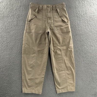 #ad Banana Republic Womens Pants Beige Size 6 Barrel High Rise Utility Cotton Blend $26.49