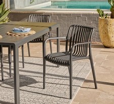 4X Air-XL New Cafe Bistro Garden Patio Polypropylene Stackable Dining Chairs
