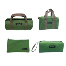 Heavy Duty Canvas Tool Bag with Metal Zipper Muti-Purpose Portable Waterproof