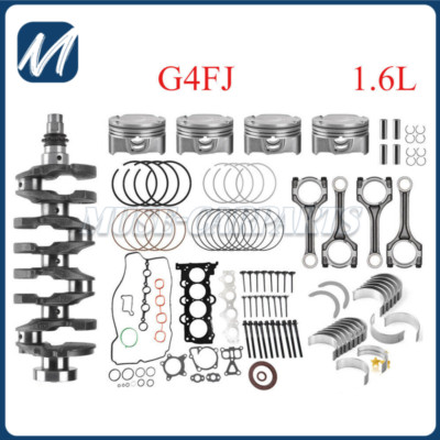 G4FJ Turbo Engine Overhaul Rebuild Kit Crankshaft / Rods For 1.6L Hyundai KIA