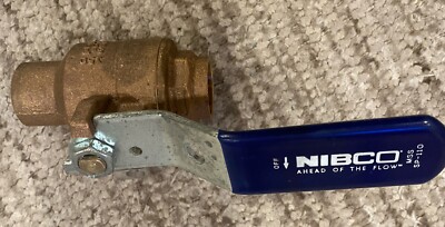 NIBCO S-585-70 3/4  Solder Two Piece Bronze Valve Full Port