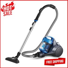 Bagless Canister Vacuum Cleaner Lightweight for Carpets Hard Floors Corded Hot