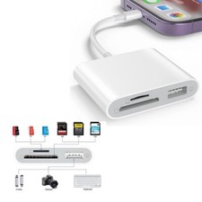 3 in 1 TF/SD Card Adapter Camera Reader Camera iPhone lightning IOS 13 and up