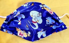 Aladdin Genie Inspired Face Mask Adult sz, ADJUSTABLE, CAN ADD LAYERS