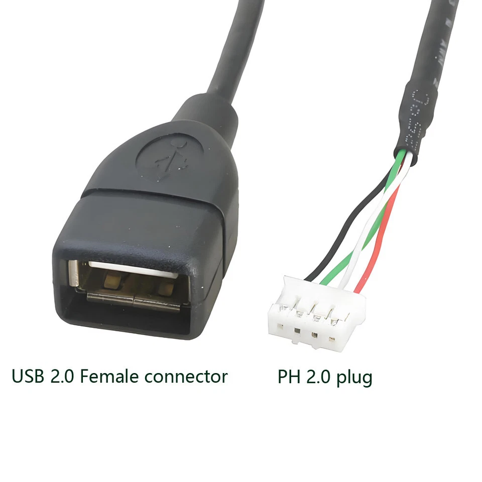 USB PH2.0 4Pin / XH2.54 Motherboard Female Header Terminal to USB Cable Adapter - Image 3 of 4