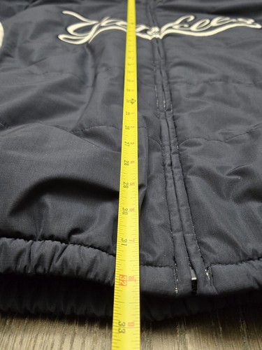 Vtg Men's 2XL Majestic NY Yankees Navy Blue / White Insulated Jacket - Picture 13 of 14