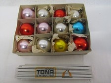 12 x alte bunte Baumkugeln  Baumbehang  Christbaumkugeln  Baumbehang Kugeln Baum