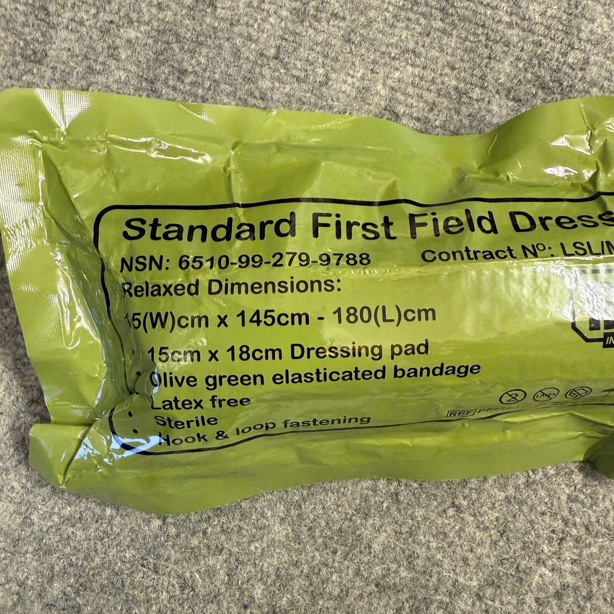 Standard First Field Dressing FFD BCB British Army Issue Trauma Control Bandage | eBay Standard First Field Dressing FFD BCB British Army Issue Trauma Control Bandage | eBay