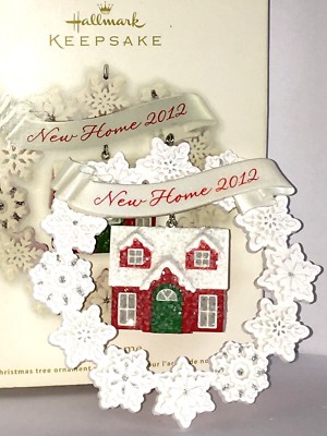 Hallmark Andenken 2012 New Home Haus Weihnachten Deko Familie Sammlerstück Neu