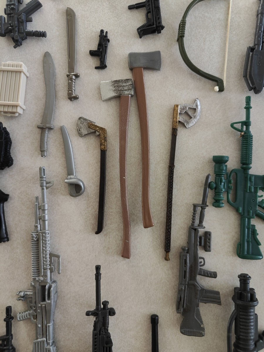 50+ GI JOE STAR WARS CORPS WEAPONS GUNS 3.75