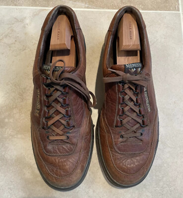 MEPHISTO MATCH Full Grain LEATHER Brown Walking OXFORD SHOES  display picture 3