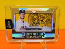 2023 Topps Five Star Kyle Tucker Pentamerous Penmanship GOLD Auto/5 Astros-Cubs